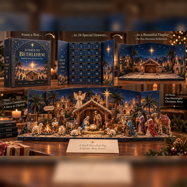 NoelTale™ Krippen-Adventskalender | 24 Tage voller Weihnachtszauber