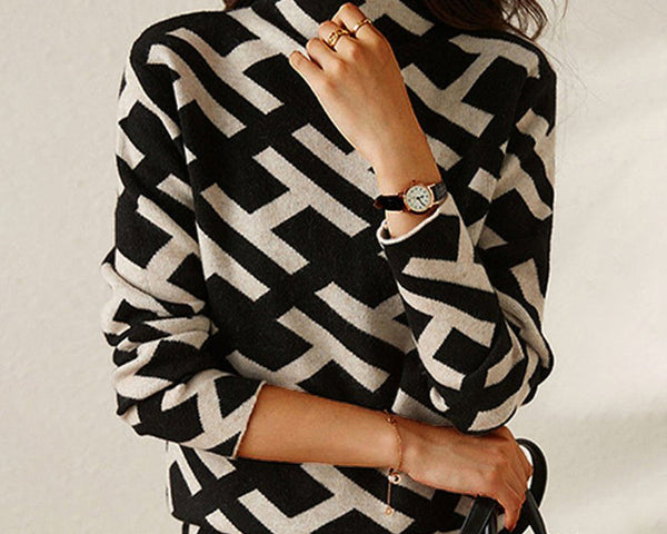 Cambria™ | Strahlender geometrischer Pullover