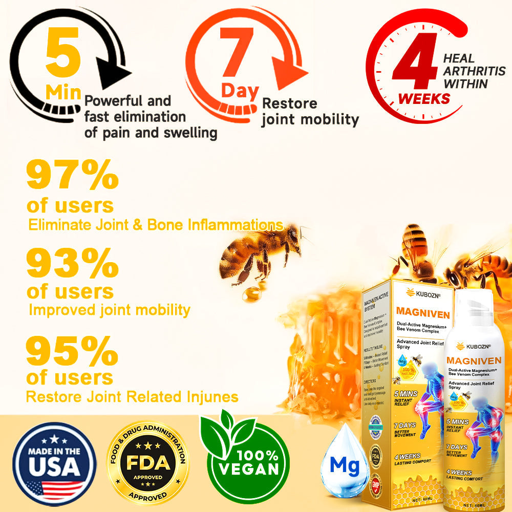 BeeMotion™ | Magnesium- & Bienengift-Gelenkspray – Für Mehr Beweglichkeit & Weniger Gelenkbeschwerden