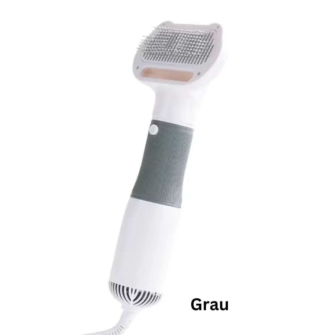 PetGroove™ | 3-in-1 Haustierhaartrockner und Pflegebürste – Schnelle und sanfte Fellpflege