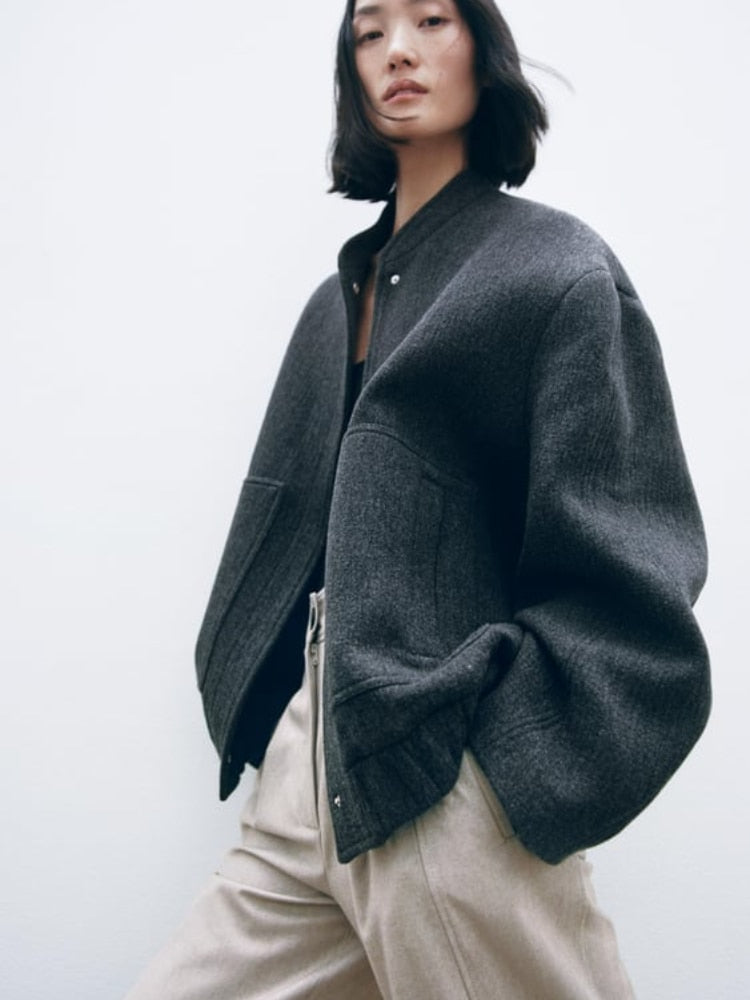 Anabel™ | Kunstpelz-Fleece-Herbstjacke