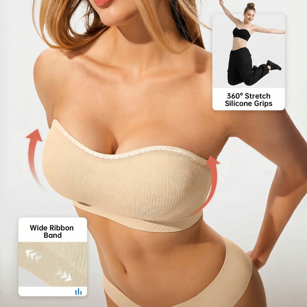 CurveStay™ Multiway-Bandeau-BH – Nahtloser Halt, Push-up-Effekt & maximaler Komfort
