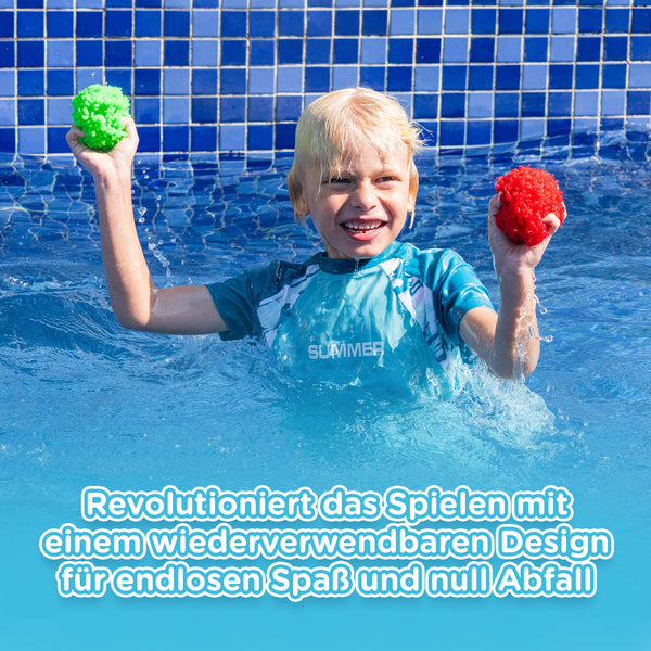 20 KiddoSpace Wiederverwendbare Wasser-Schwammbälle (10 kaufen, 10 GRATIS dazu)