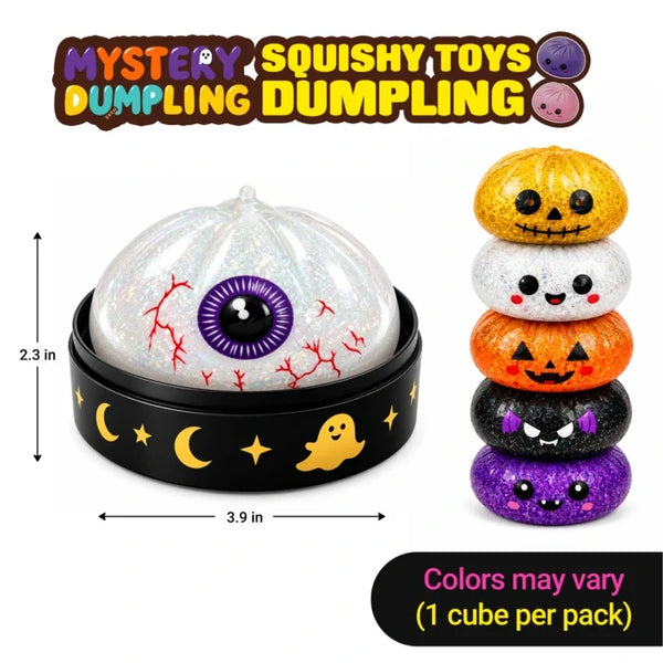 BooBun™ Halloween-Squishies – Glitzernde Überraschungsfiguren zum Drücken