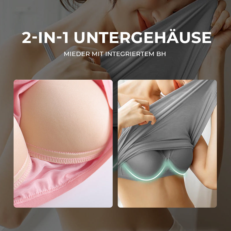Top mit integriertem BH | Stützendes 2-in-1 Unterhemd für jeden Tag