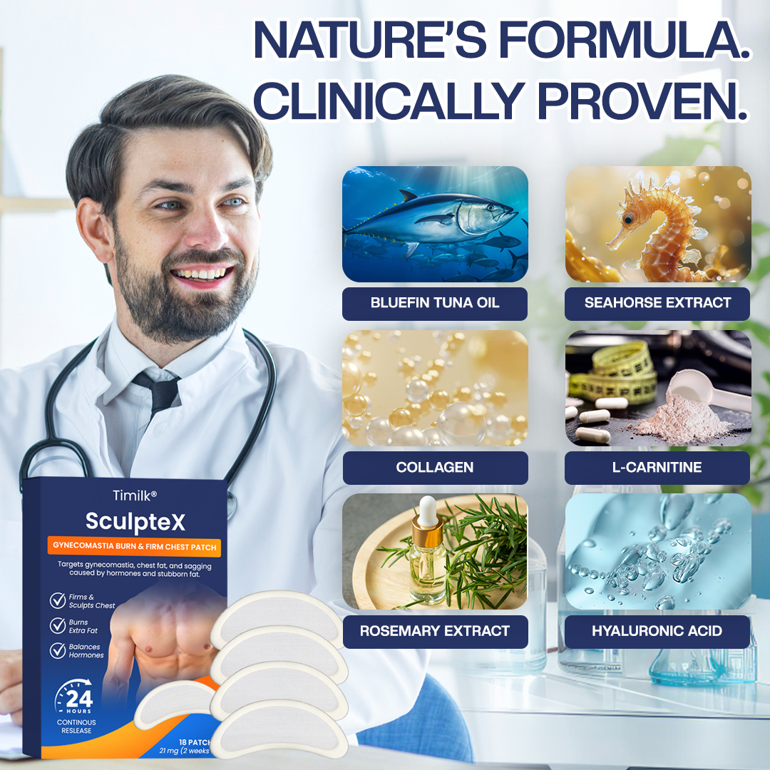 Sculptiva®  Gynekomastie Burn & Firm Brustpflaster – Für eine straffere, definiertere Männerbrust