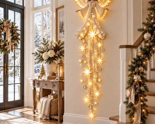 Celestara™ Engel-Weihnachtsleuchte | Warmes Sternenlicht & festliche Wohlfühlatmosphäre