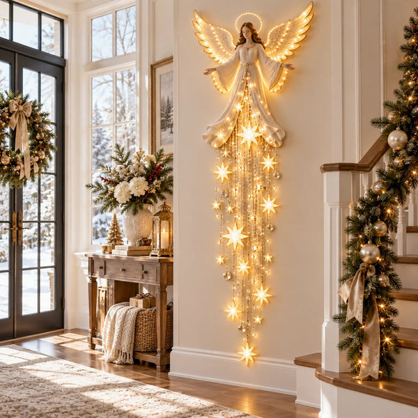 Celestara™ Engel-Weihnachtsleuchte | Warmes Sternenlicht & festliche Wohlfühlatmosphäre