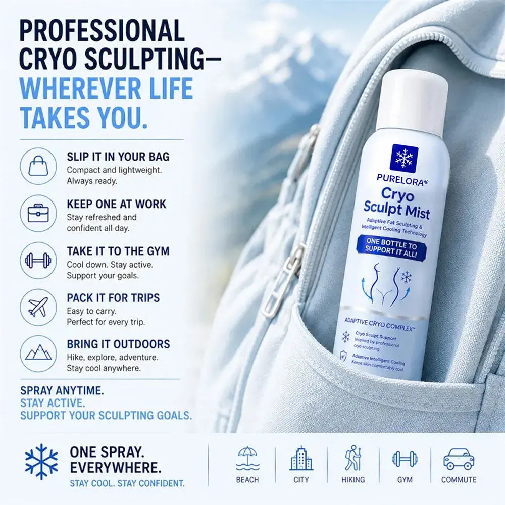 Cryovelle™ 4-in-1 Cryo Sculpt Mist – Kühlung, Straffung & Körperkontur für den Alltag