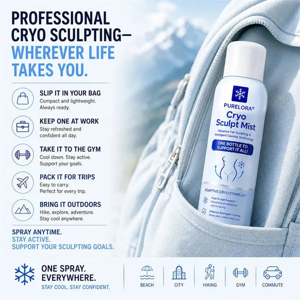Cryovelle™ 4-in-1 Cryo Sculpt Mist – Kühlung, Straffung & Körperkontur für den Alltag