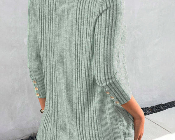 Anais™ Einfarbige grüne Bluse