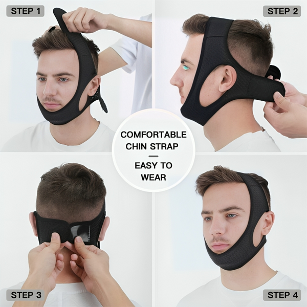 SnoreStop™ Anti-Schnarch-Kiefergurte für besseren Schlaf
