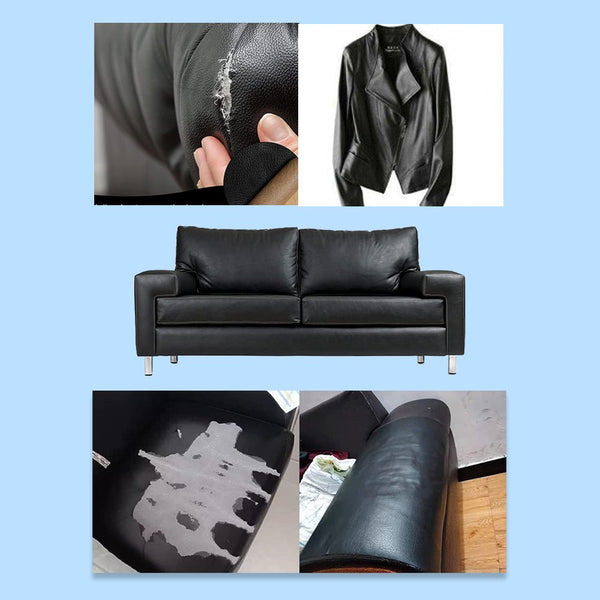 Leder Reparatur Set | Selbstklebend | Für Möbel & Autositze | 137x50 cm