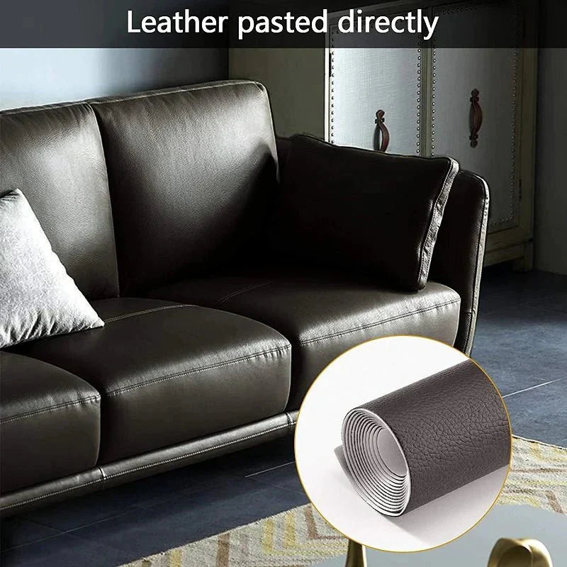 Leder Reparatur Set | Selbstklebend | Für Möbel & Autositze | 137x50 cm