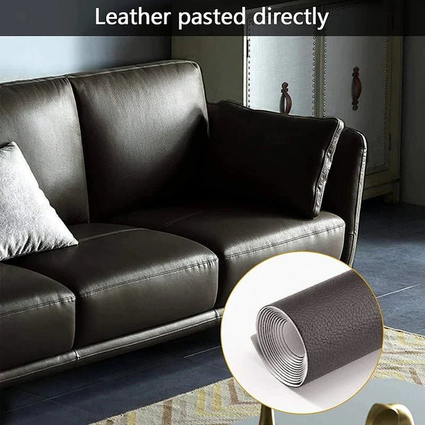 Leder Reparatur Set | Selbstklebend | Für Möbel & Autositze | 137x50 cm