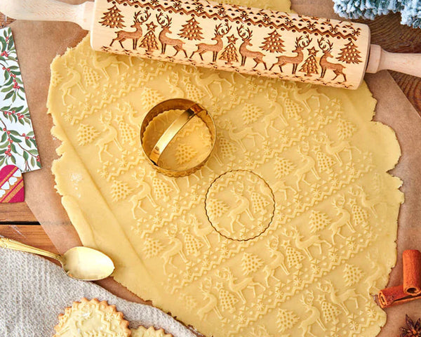 EasyCarve™ - Weihnachtliche Rolling Pins aus Holz [Letzter Tag Rabatt]