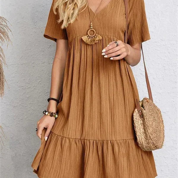 Lumie™ | Elegantes Retro Kleid mit V-Ausschnitt