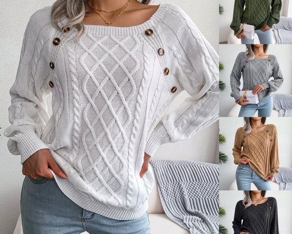 Zuri™ Strickpullover mit quadratischem Ausschnitt