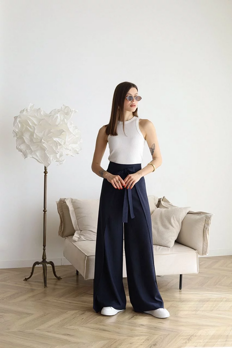 Lina™ – Weit geschnittene Leinenhose | 50% RABATT