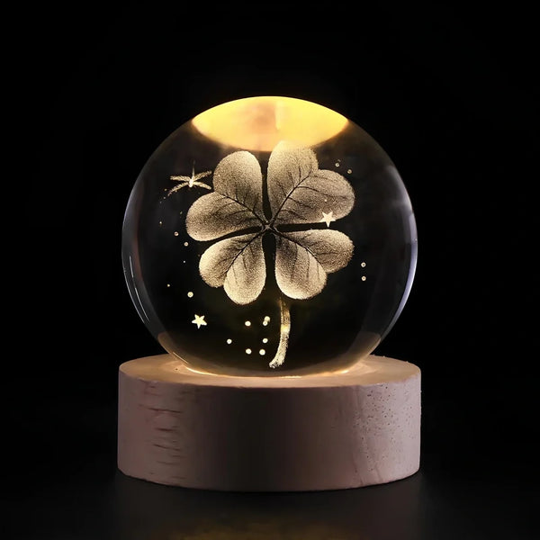 LumiOrbit™ Kristallkugel mit 3D-Licht | Magische Weltraum-Atmosphäre & Stimmungsvolle Beleuchtung