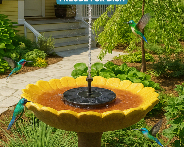 AquaBloom™ – Solarbrunnen für Ruhe & Eleganz im Garten