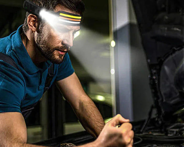 HeadView™ – Intelligente, sensorgesteuerte Stirnlampe für maximale Sicherheit