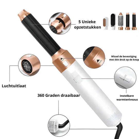 GlamStil™ 5in1 Haarstyler