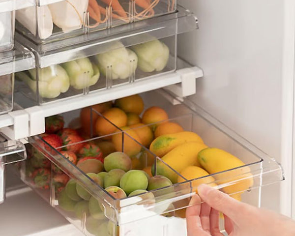 CoolSpace - Platzsparender Kühlschrank-Schubladenorganizer