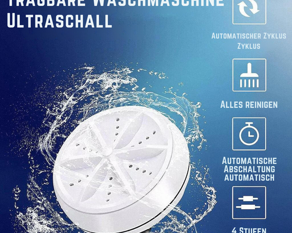 TurboWave™ - Tragbare Mini-Waschmaschine für schnelle und effiziente Wäsche