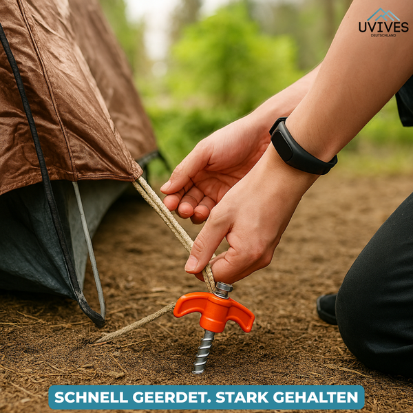 2+2 GRATIS | DrillPeg™ – Zelt sicher verankern in Sekunden
