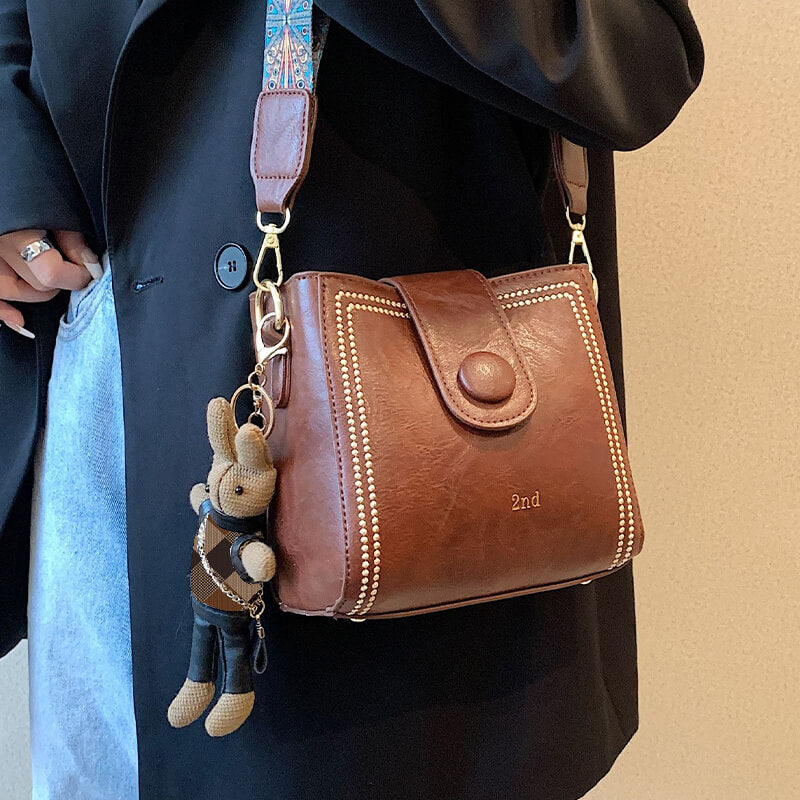 RetroCharm™ – Vintage-Mode-Tasche mit verstellbarem breiterem Schultergurt