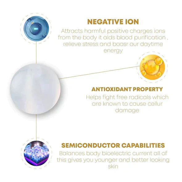 Lymphvity MagneTherapy Weiße Onyx-Ohrringe