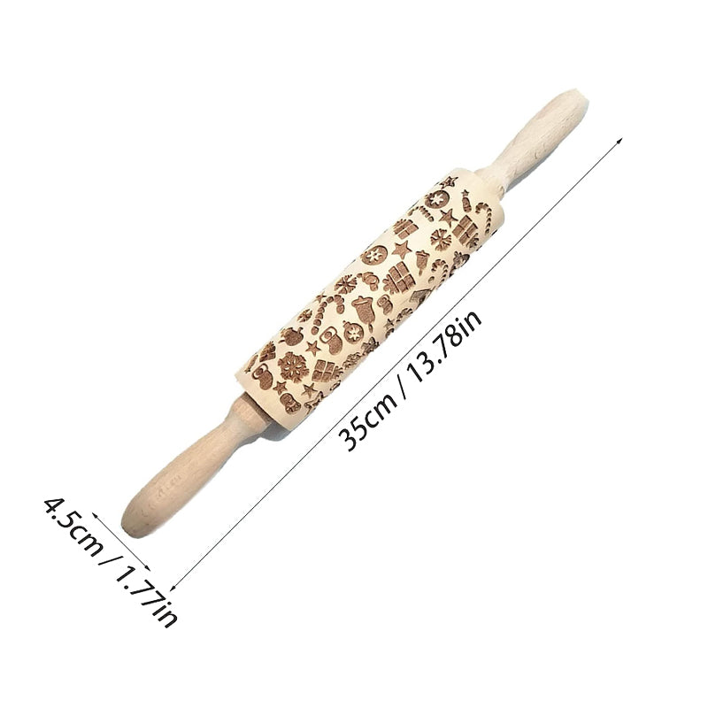 EasyCarve™ - Weihnachtliche Rolling Pins aus Holz [Letzter Tag Rabatt]