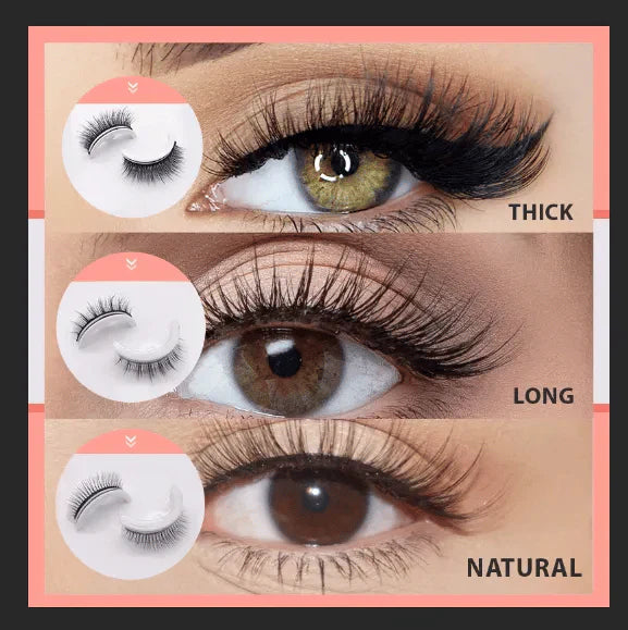 AufgeklebteWimpern™ Wiederverwendbare selbstklebende Wimpern (1+1 gratis)