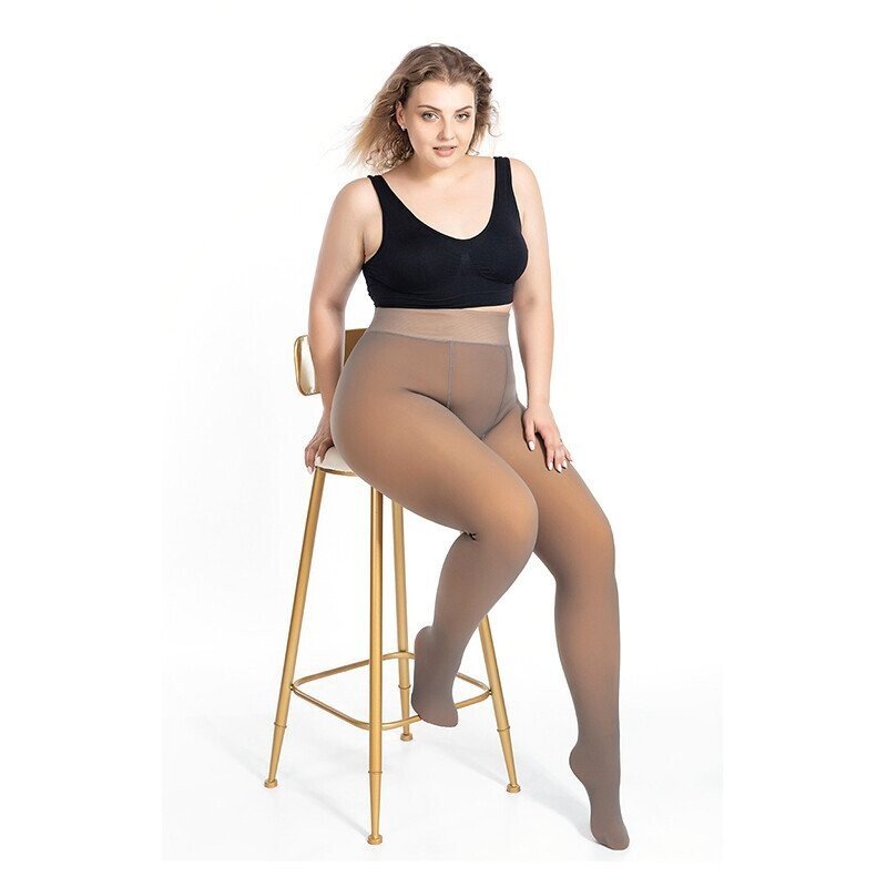 LegGlam™ Fake-Transparente, Fleecegefütterte Strumpfhose