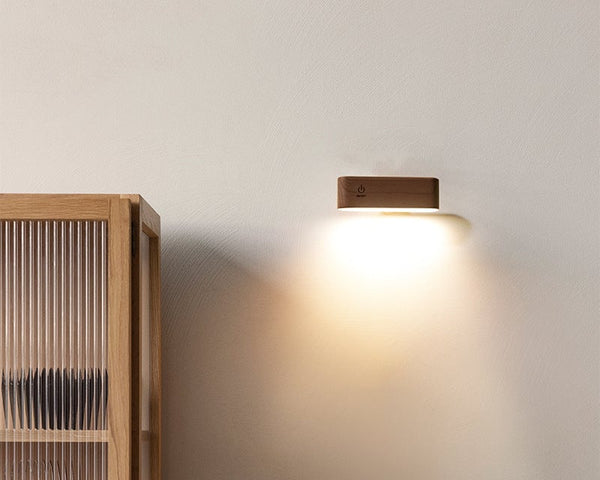 TurnLight - 360-Grad-Drehbare Magnetische Massivholzlampe [Letzter Tag Rabatt]