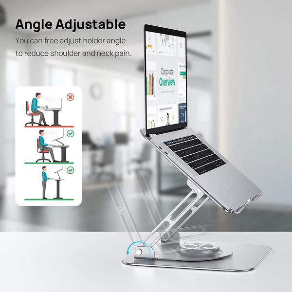 EasyStand™ – Flexibler, drehbarer Laptopständer für komfortables Arbeiten