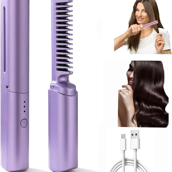 WavePro | 2-in-1 Mini-Wireless-Haarglätter Kamm