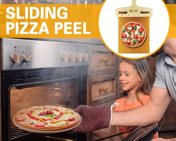 PeelSlide™ - Pizzaschaufel mit praktischer Verschiebe-Funktion für müheloses Backen