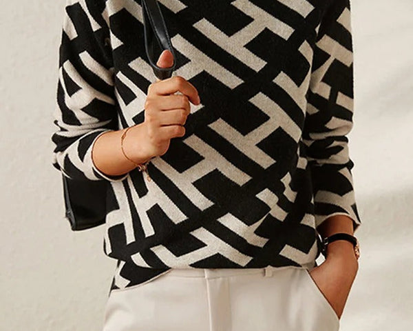 Cambria™ | Strahlender geometrischer Pullover