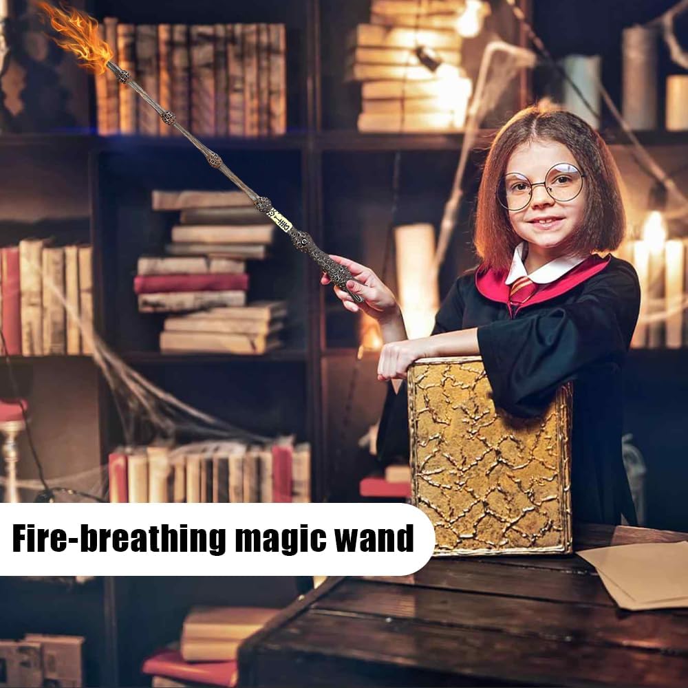 SpellVanta™ Harry Potter Zauberstab | Magischer Feuereffekt für echte Zaubermomente