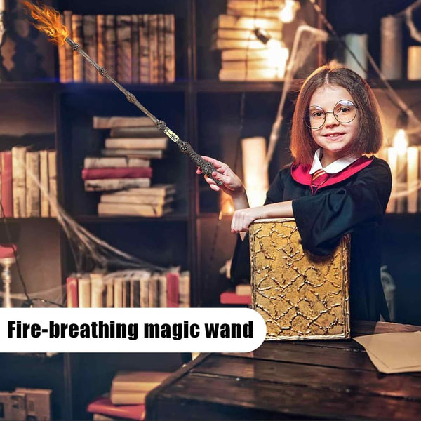 SpellVanta™ Harry Potter Zauberstab | Magischer Feuereffekt für echte Zaubermomente