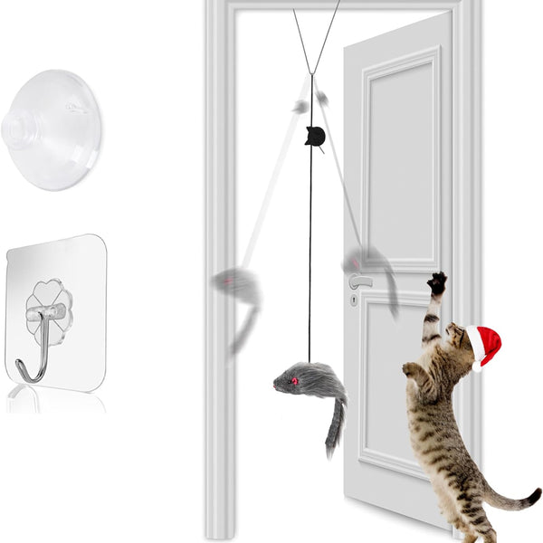 SwingPaws - Interaktives Katzenspielzeug mit hängenden Türen