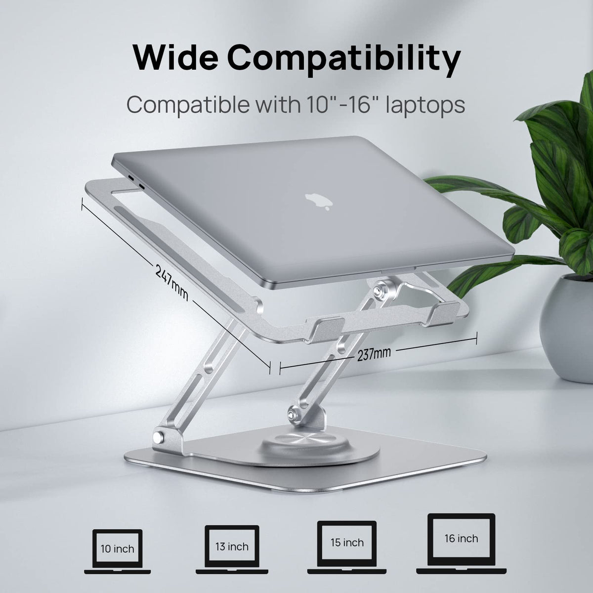 EasyStand™ – Flexibler, drehbarer Laptopständer für komfortables Arbeiten