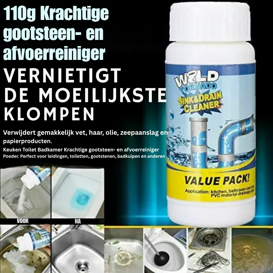 FlowForce™ | Hochwirksamer Rohrreiniger gegen hartnäckige Verstopfungen