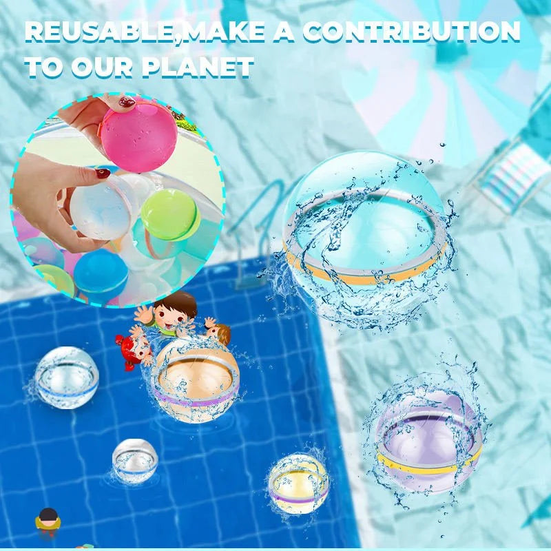 EasySplash™ - Wiederverwendbare Wasserballons für grenzenlosen Sommer-Spaß! | 4+4 GRATIS
