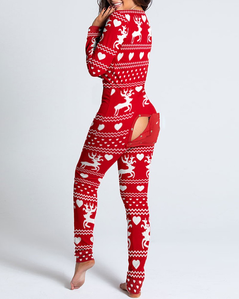 WinterGlow™ – Festlicher Jumpsuit mit Knopfleiste für Frauen