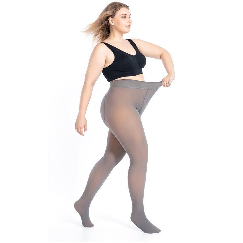LegGlam™ Fake-Transparente, Fleecegefütterte Strumpfhose