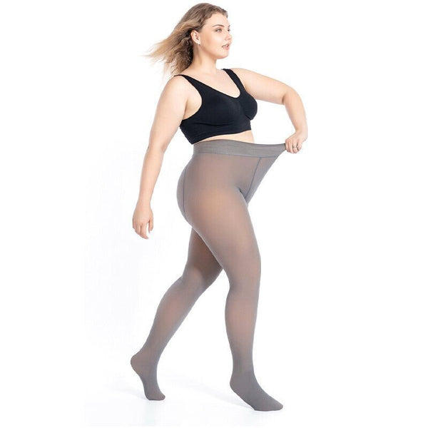 LegGlam™ Fake-Transparente, Fleecegefütterte Strumpfhose