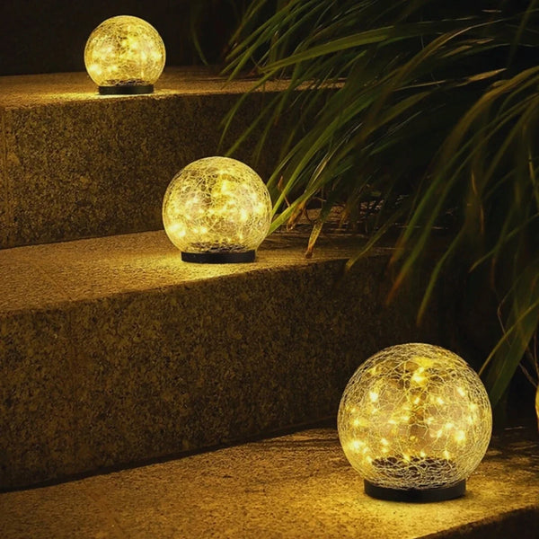 LumiSphere™ Solar-Gartenkugel | Warmes Licht & Magische Gartenatmosphäre